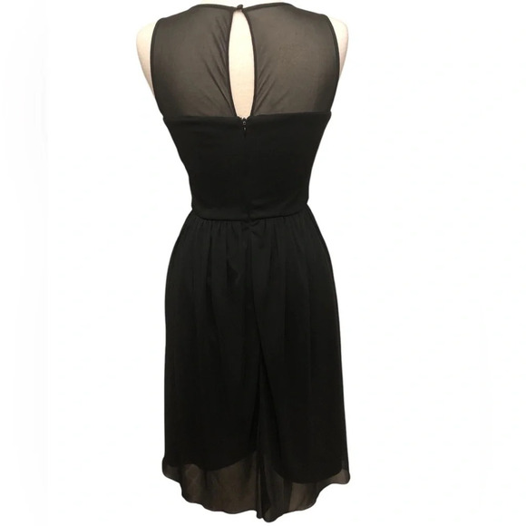 Dress Barn Collection Black Sleeveless Sheer Top Dress | Size 10 - Picture 5 of 12